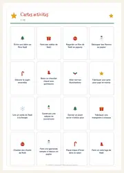 Calendrier de l'Avent d'activités – 32 cartes à imprimer – page 2