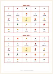 Christmas Bingo – 12 Printable Picture Cards + Calling Cards – page 2