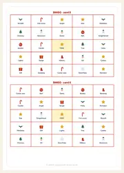 Christmas Bingo – 12 Printable Picture Cards + Calling Cards – page 4