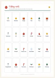 Christmas Bingo – 12 Printable Picture Cards + Calling Cards – page 8