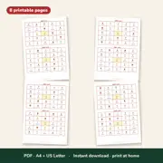 Christmas Bingo – 12 Printable Picture Cards + Calling Cards – Look inside