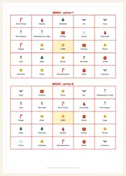 Bingo / loto de Noël à imprimer – 12 cartons illustrés – page 2