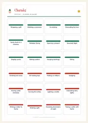 Christmas Charades & Pictionary Cards – 48 Printable Cards – page 2