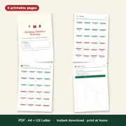 Christmas Charades & Pictionary Cards – 48 Printable Cards – Look inside