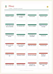 Mimes et Pictionary de Noël – 48 cartes à imprimer – page 2