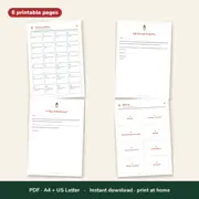 Christmas Elf Kit – 24 Elf Ideas, Arrival & Goodbye Letters, Props – Look inside