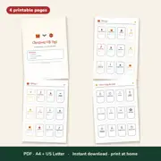 Printable Christmas Gift Tags – 36 Tags in 12 Designs – Look inside