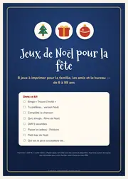 Jeux de Noël à imprimer – Kit de 8 jeux pour la fête – page 1