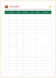 Christmas Planner & Holiday Budget Tracker – Printable PDF – page 4