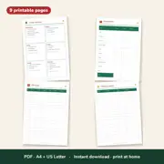 Christmas Planner & Holiday Budget Tracker – Printable PDF – Look inside