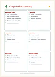 Agenda de Noël & budget des fêtes – PDF à imprimer – page 2
