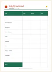 Agenda de Noël & budget des fêtes – PDF à imprimer – page 3