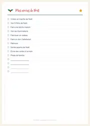 Agenda de Noël & budget des fêtes – PDF à imprimer – page 8
