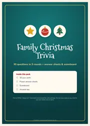Family Christmas Trivia Game – 30 Printable Quiz Cards – page 1