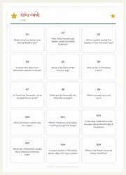 Family Christmas Trivia Game – 30 Printable Quiz Cards – page 2
