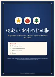 Quiz de Noël en famille – 30 cartes questions à imprimer – page 1