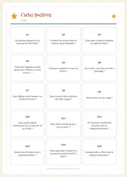 Quiz de Noël en famille – 30 cartes questions à imprimer – page 2