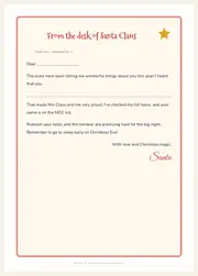 Letter from Santa Printable Set β Nice List Certificate & Envelope β page 2