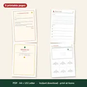 Letter from Santa Printable Set β Nice List Certificate & Envelope β Look inside
