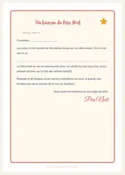 Lettre du Père Noël à imprimer – Certificat et enveloppe du pôle Nord – page 2