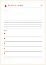 Lettre du Père Noël à imprimer – Certificat et enveloppe du pôle Nord – page 3