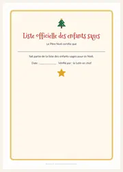 Lettre du Père Noël à imprimer – Certificat et enveloppe du pôle Nord – page 4