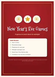 New Year's Eve Party Games – 6 Printable Family Games – page 1