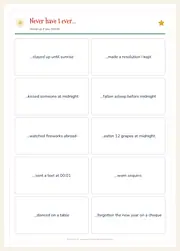 New Year's Eve Party Games – 6 Printable Family Games – page 7