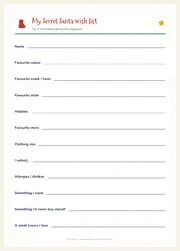 Secret Santa Printable Kit – Invitation, Wish List, Draw Slips, Tags – page 3